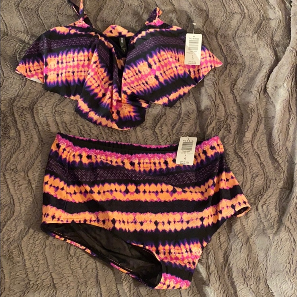 Torrid Tie Dye Medallion Bikini Set